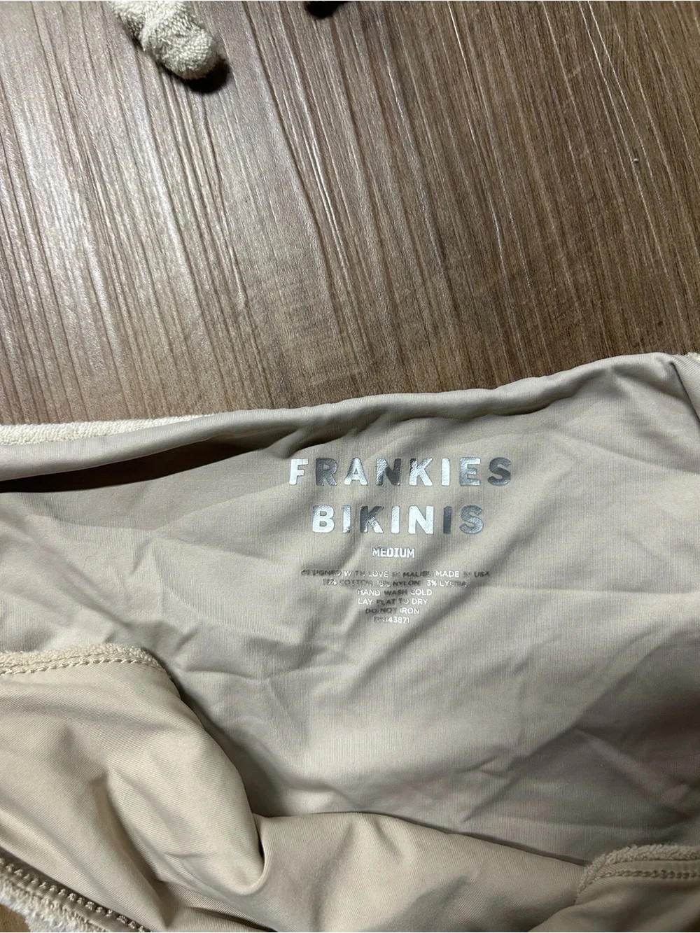 Frankie's Bikinis Beige bikini